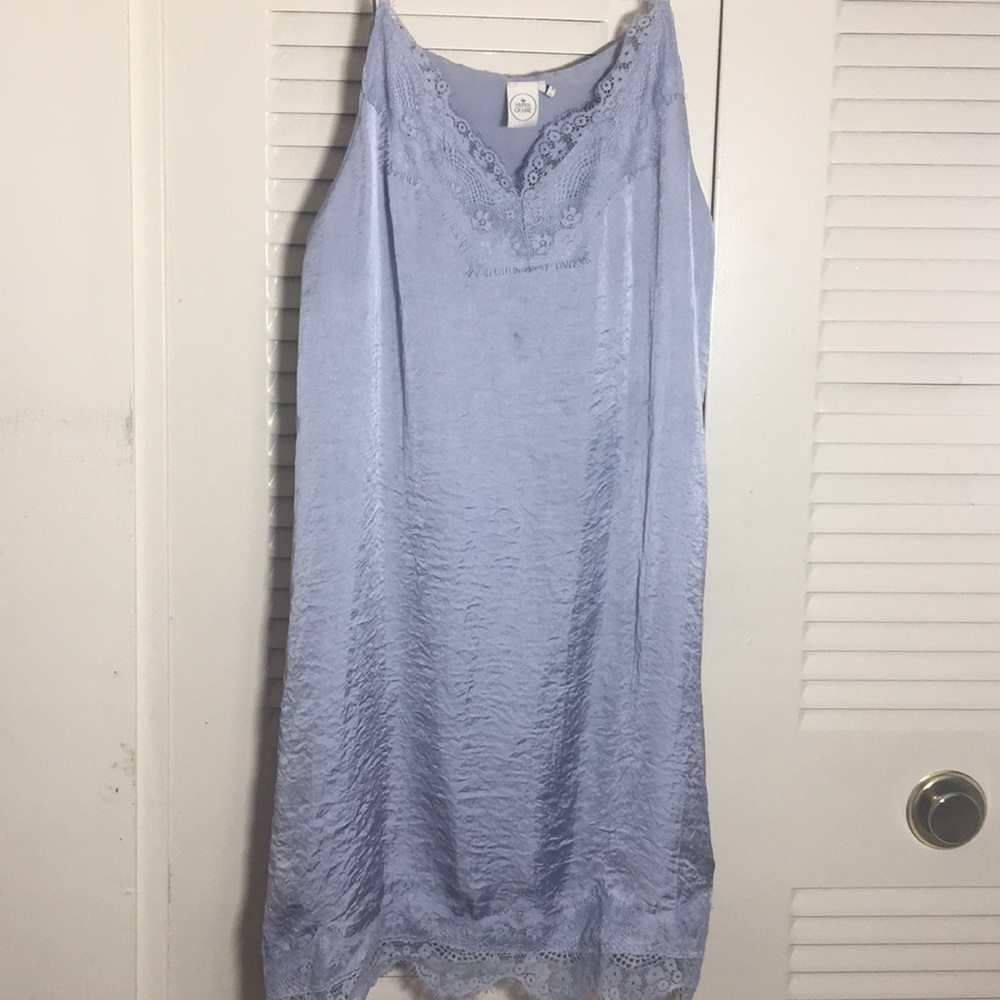 Light blue silk dress